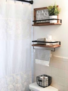 Bathroom Floating Shelves Above Toilet